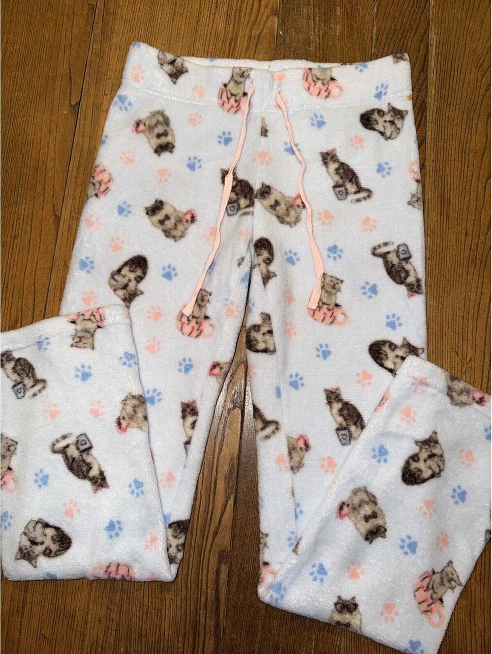 Canyon Creek Size Small Fuzzy Fleece Cats Sleepwear Pants